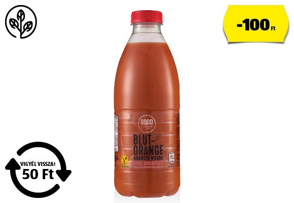 GOOD CHOICE Préselt gyümölcslé,  1 l/palack
