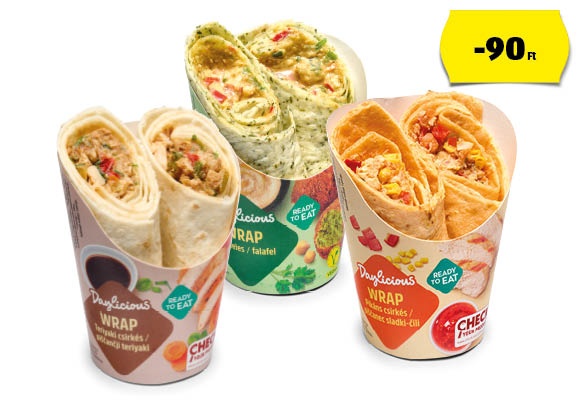 DAYLICIOUS Wraps, 190 g/csomag