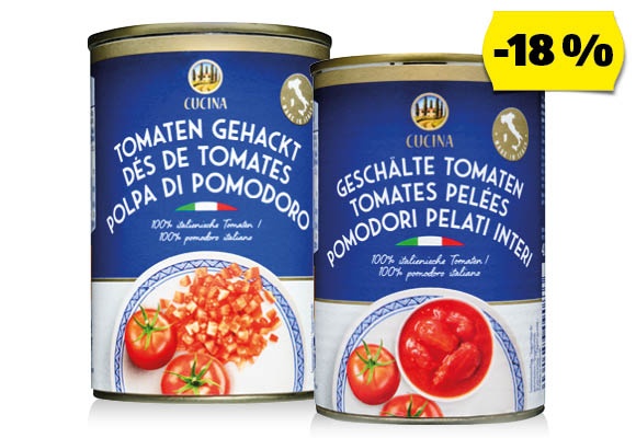 CUCINA Paradicsom, 400 g (240 g)/doboz