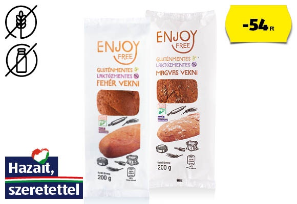 ENJOY FREE Gluténmentes vekni, 200 g/csomag 