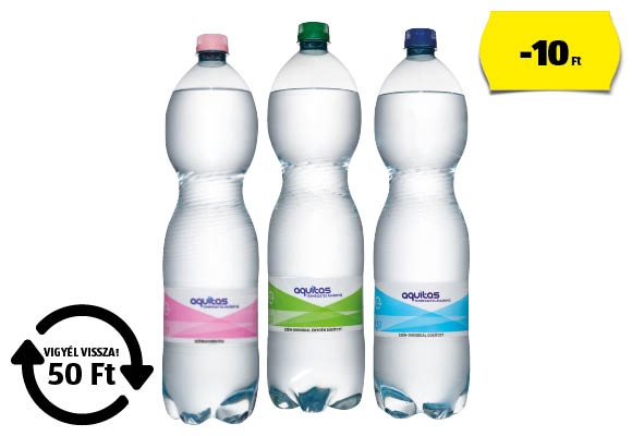 AQUITAS Ásványvíz, 1,5 l/palack