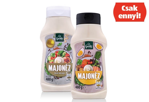 LE GUSTO Majonéz, 480 g/flakon