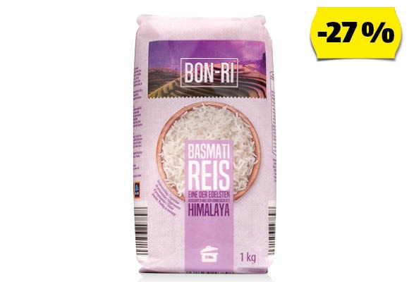 BON-RI Basmati rizs, 1 kg/csomag