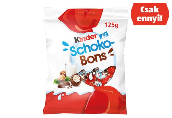KINDER Schoko-bons, 125 g/csomag