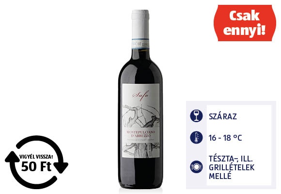 OLASZORSZÁG Montepulciano D'Abruzzo, 0,75 l/üveg