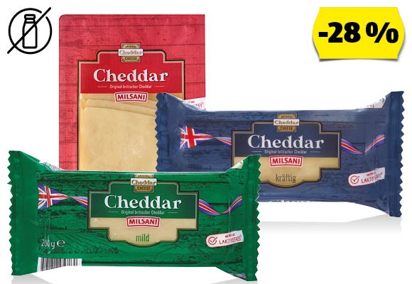 MILSANI Cheddar, 200 g/darab vagy 175 g/csomag