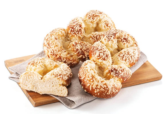 AZON MELEGÉBEN Bajor jellegű fonott kifli, 100 g/darab 