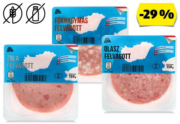 Sertésfelvágott, 150 g/csomag