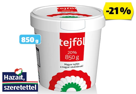KOKÁRDÁS Vödrös tejföl, 850 g/vödör