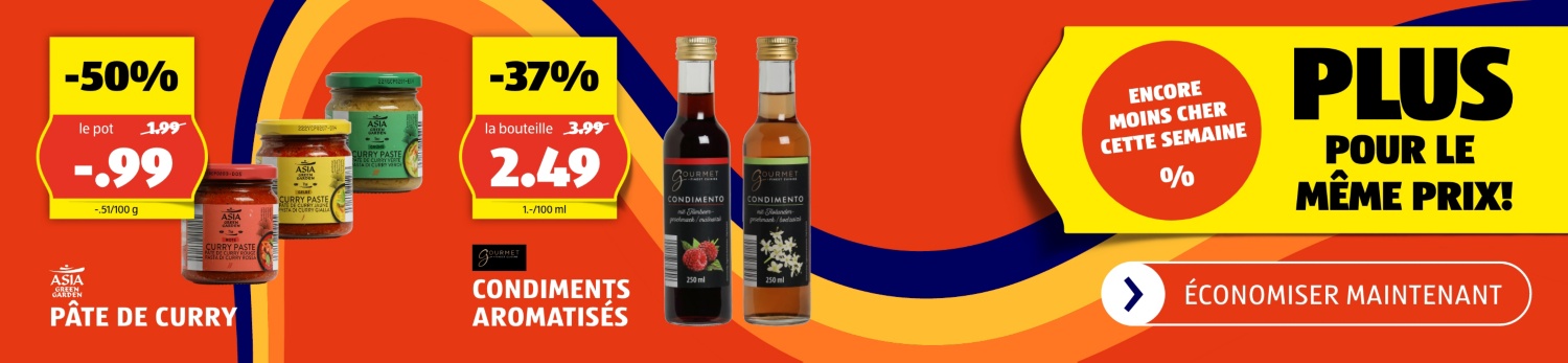 Plus pour votre argent – réductions de prix