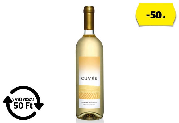 Félédes fehérbor, 0,75 l/üveg