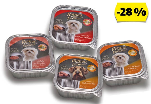 ROMEO Kutyaeledel, 150 g/doboz