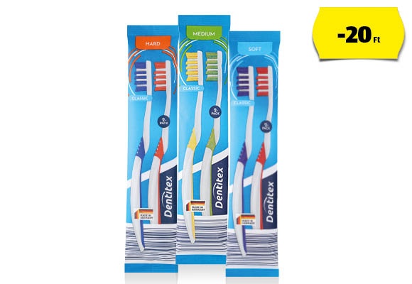 DENTITEX Fogkefe, 2 darab/csomag