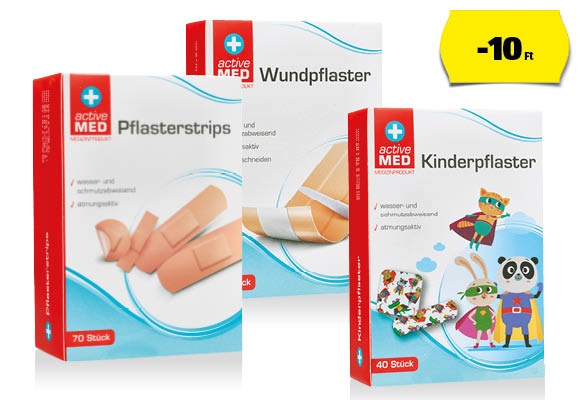 ACTIVE MED Sebtapasz, 70 vagy 40 vagy 20 darab/doboz