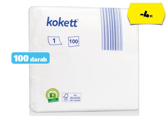 KOKETT Szalvéta, 100 darab/ csomag