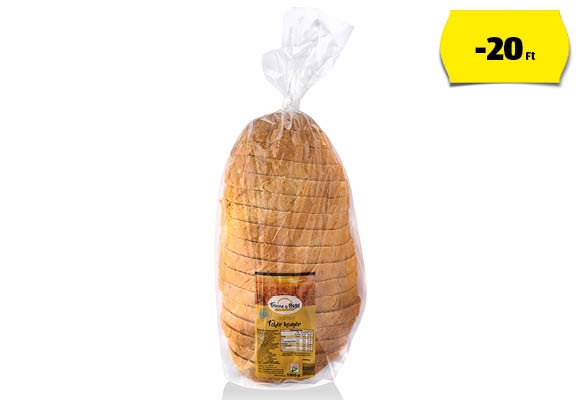 FRISSEN A PÉKTŐL Szeletelt fehér kenyér, 1 kg/csomag