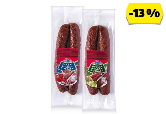 Száraz kolbász, 250 g/csomag