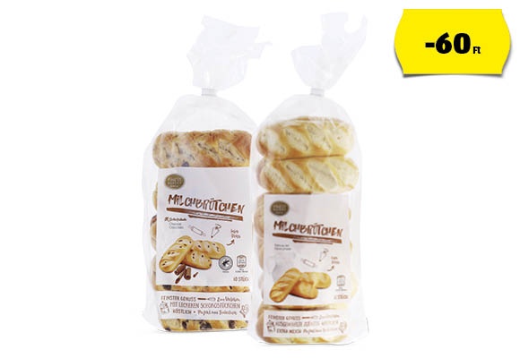 FINEST BAKERY Tejes zsemle, 480 g vagy 350 g/csomag