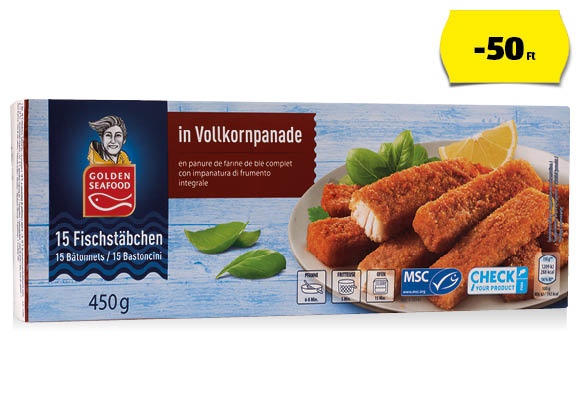 GOLDEN SEAFOOD Halrudacska filéből, 450 g/doboz