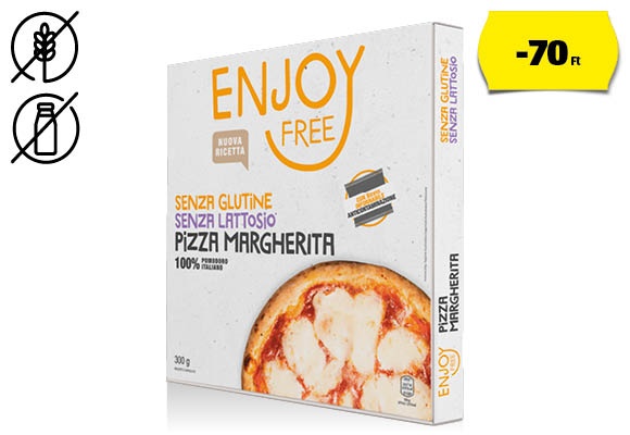 ENJOY FREE Margherita pizza, 300 g/darab 