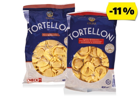 CUCINA Tortelloni, 400 g/csomag