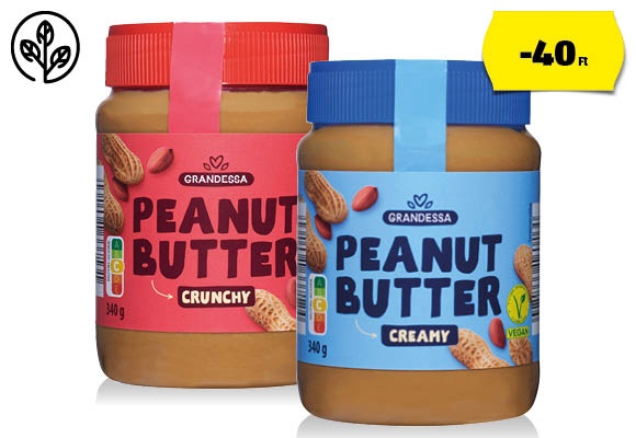 GRANDESSA Földimogyorókrém, 340 g/doboz