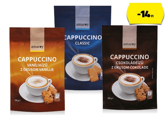AMAROY Cappuccino, 100 g/csomag