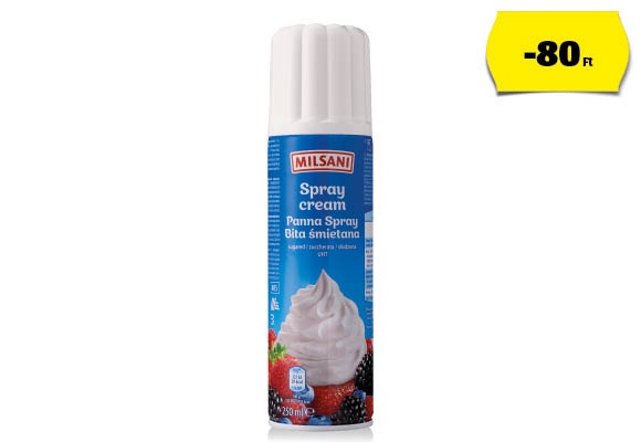 MILSANI Tejszínhab-spray, 250 ml/flakon