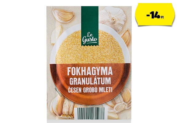 LE GUSTO Fokhagyma-granulátum, 30 g/csomag