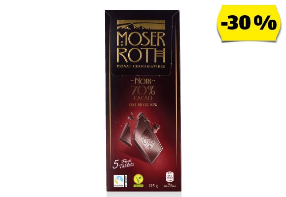 MOSER ROTH Prémium csokoládé, 5 x 25 g/doboz