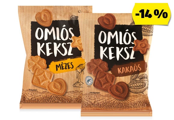 Omlós keksz, 180 g/csomag