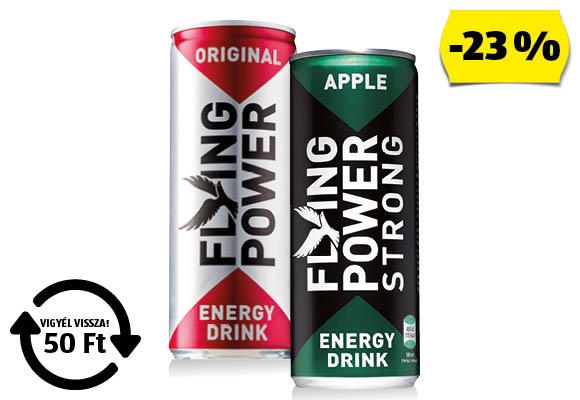 FLYING POWER Energiaital, 0,25 l/doboz