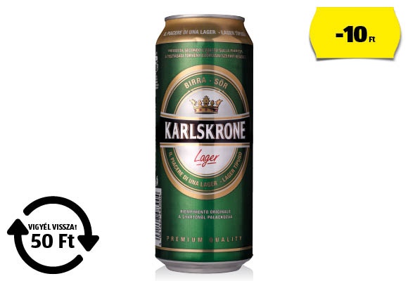 KARLSKRONE Lager, 0,5 l/doboz