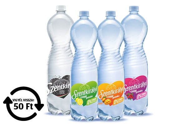 SZENTKIRÁLYI Ásványvíz, 1,5 l/palack