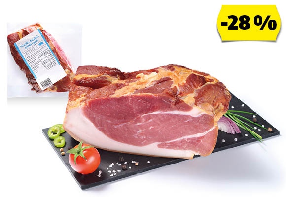 Füstölt, bőrös comb, /kg