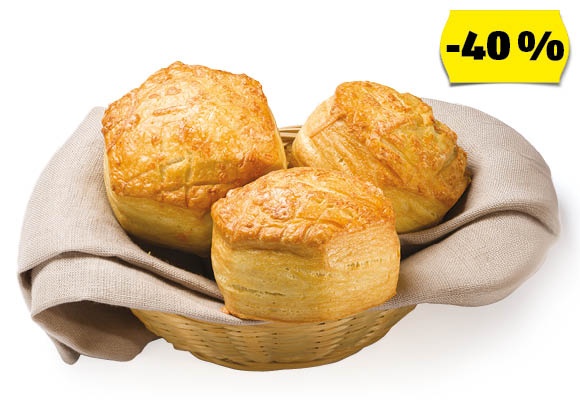 AZON MELEGÉBEN Sajtos pogácsa, 77 g/darab