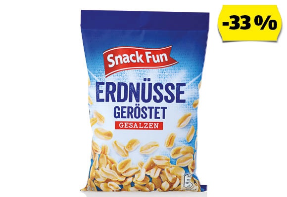 SNACK FUN Földimogyoró, 200 g/csomag