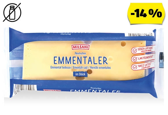 MILSANI Ementáli sajt, 400 g/darab