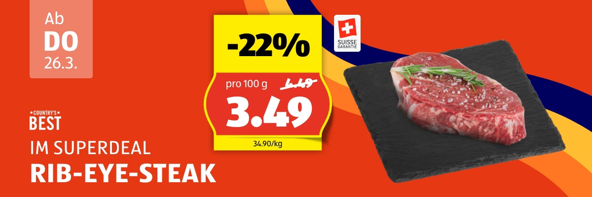 SuperDeal ab Donnerstag 26.3.