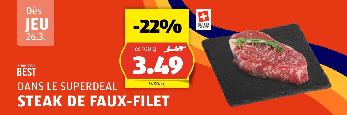 SuperDeal dès jeudi 26.3.