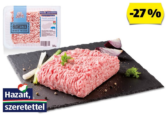 HÚSMESTER Friss darált sertéshús, 500 g/tálca