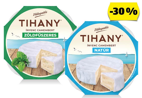 TIHANY VÁLOGATÁS Ínyenc camembert, 120 g/darab