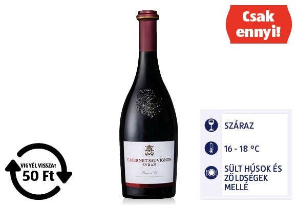 FRANCIAORSZÁG Cabernet sauvignon syrah, 0,75 l/üveg