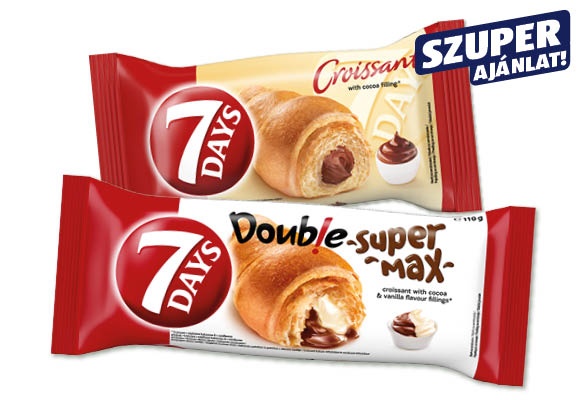 7DAYS Croissant, 80 g vagy 60 g/darab