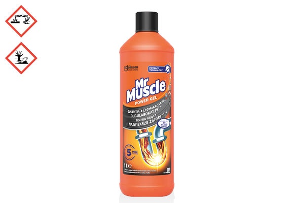 MR.MUSCLE Lefolyótisztító gél, 1 l/flakon