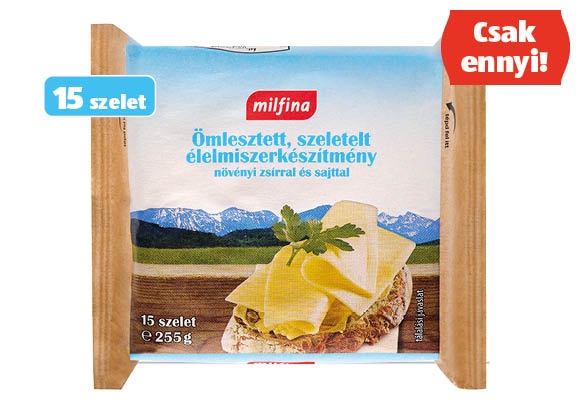 MILFINA Ömlesztett, szeletelt élelmiszerkészítmény, 255 g/csomag