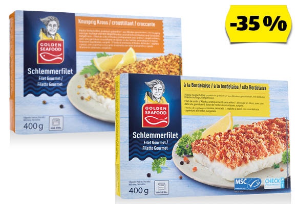 GOLDEN SEAFOOD Ínyenc halfilé, 400 g/doboz