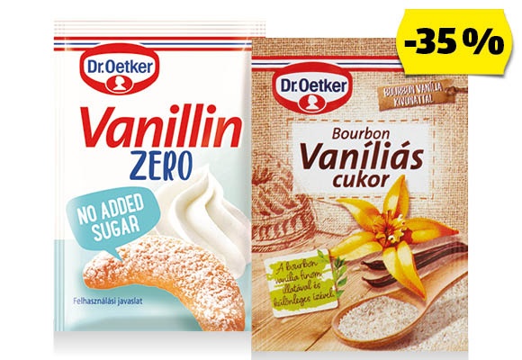 DR. OETKER Bourbon vaníliás cukor vagy vanillin zero, 8 g/csomag