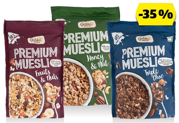 GOLDEN BRIDGE Prémium müzli, 500 g/csomag
