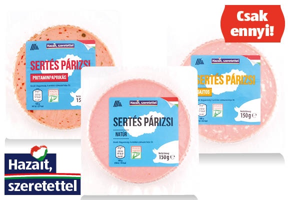 Sertéspárizsi, 150 g/csomag